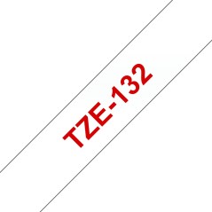 Brother Tape Red on Clear 12mm - TZE132